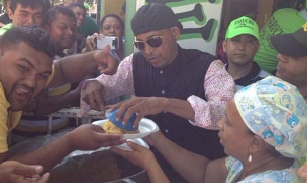 Farid Ortiz celebró su cumpleaños con el pueblo