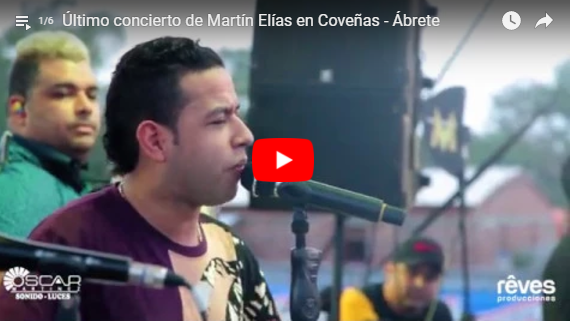 Aparecen todos los vídeos de la última presentación del gran Martín Elías