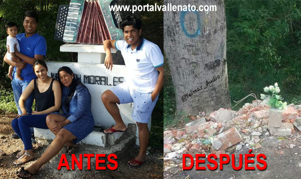 ¡INACEPTABLE! Así destruyeron el monumento a Kaleth Morales