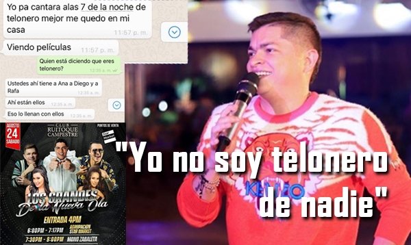 "Yo no soy telonero de nadie"; Mono Zabaleta