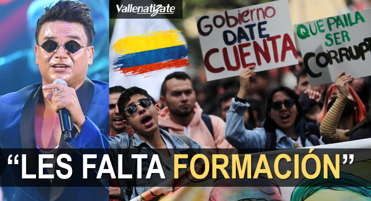 Silvestre Dangond critica a los que salen a marchar